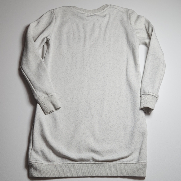 Tommy Hilfiger Sweatshirt Dress XXS Gray Logo Pullover Long Sleeve Pockets Casua - Picture 6 of 6